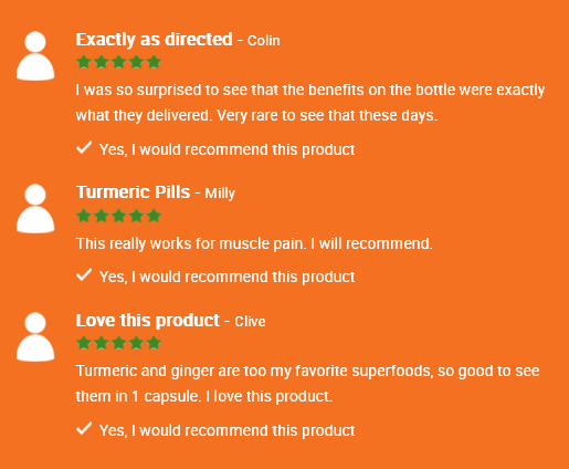 Turmeric & Ginger supplement Reviews